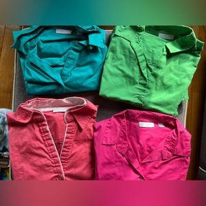Bundle of 4 button up short sleeve